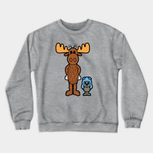 Cute Rocky and Bullwinkle Crewneck Sweatshirt